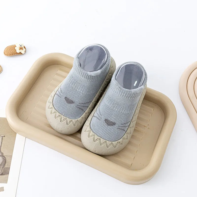 Adorable Rubber Sole Shoes for Little Walkers